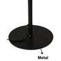 Opviq Lámpara de Pie de Metal Negro